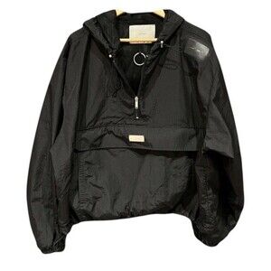 Heliot Emil AW19 Limited Black Anorak Pullover Jacket Lux Hood Streetwear